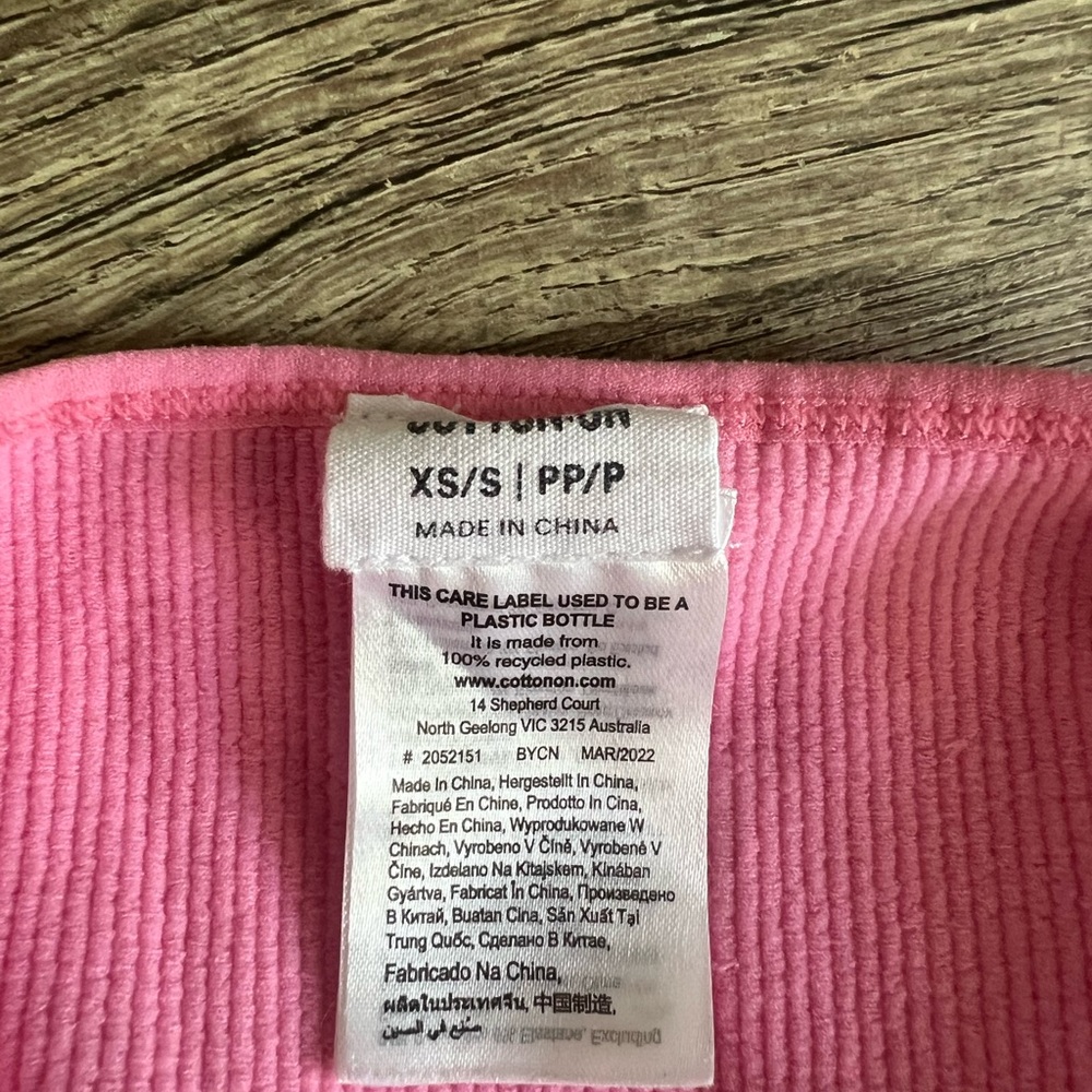 Pink Ribbed Tank Top - Picture 2 of 3